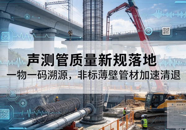 纳溪声测管质量新规落地，一物一码溯源，非标薄壁管材加速清退