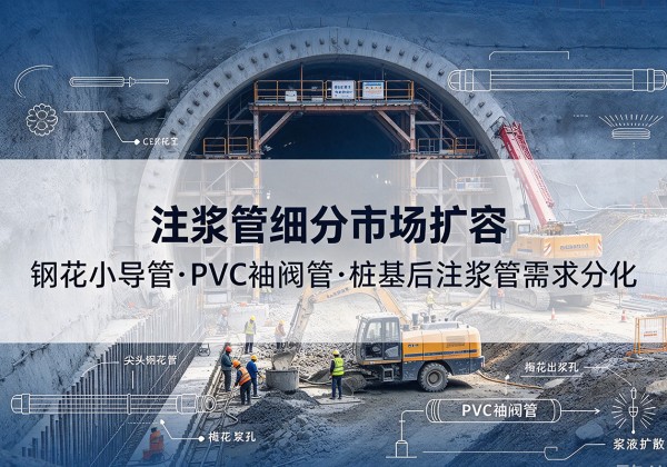 纳溪注浆管细分市场扩容，隧道钢花小导管、PVC 袖阀管、桩基后注浆管需求分化